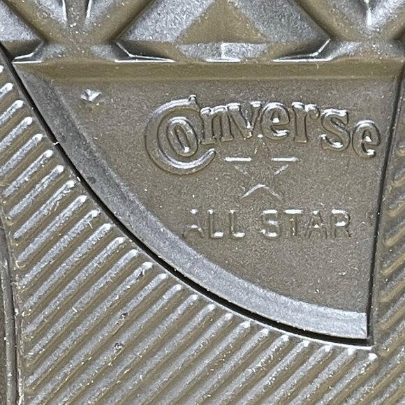 Converse Women’s Black Pure Silver Brush-Off Leather High-Top Sneakers Size 6.5 - Picture 11 of 13